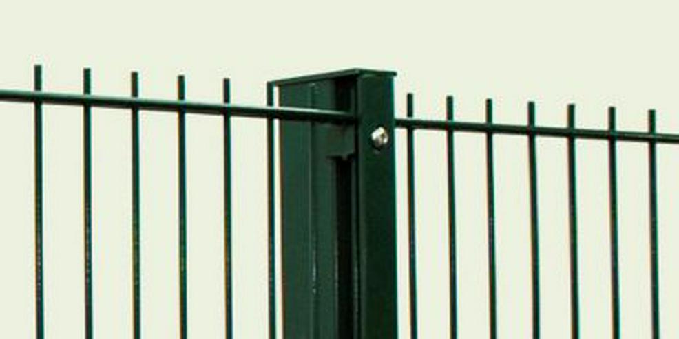 Doppelstabmattenzaun Gartenzaun Doppelstab Pfosten verschiedene Ausführungen - Zäune & Tore - Bild 4