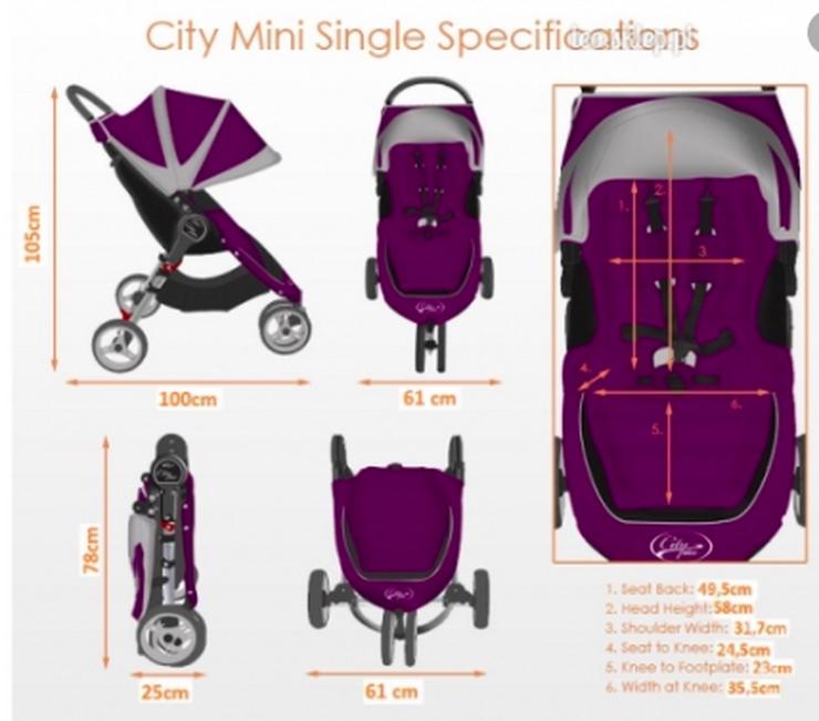Bild 3: Baby Jogger City Mini-Kinderwagen (brandneu)