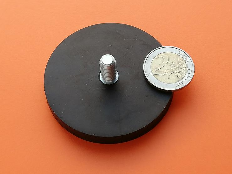 Bild 3:  Super Magnet, Neodym mit Gummimantel, je 25 kg Haftkraft 