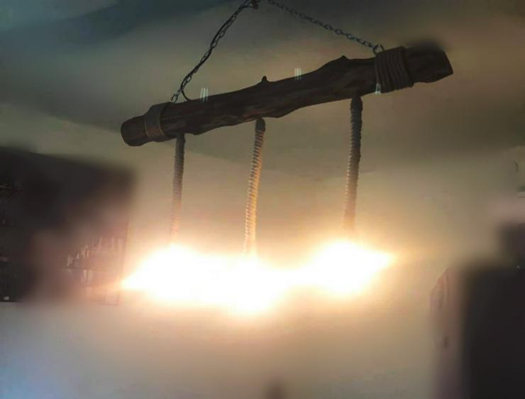Bild 4: Rustikale Lampe zu verkaufen