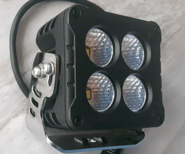 2 x 83 Watt, LED Arbeitsscheinwerfer, Edition HELIOX Quattro 80, Flood