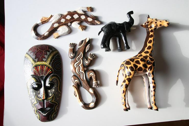 Dekofiguren “Afrika“ 5-teilig, neuwertig