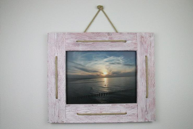 Fotografie “Sonnenuntergang Ostsee“ in Holzbilderrahmen, Vintage-Style, 59 x 48,5 cm - Bilderrahmen - Bild 15