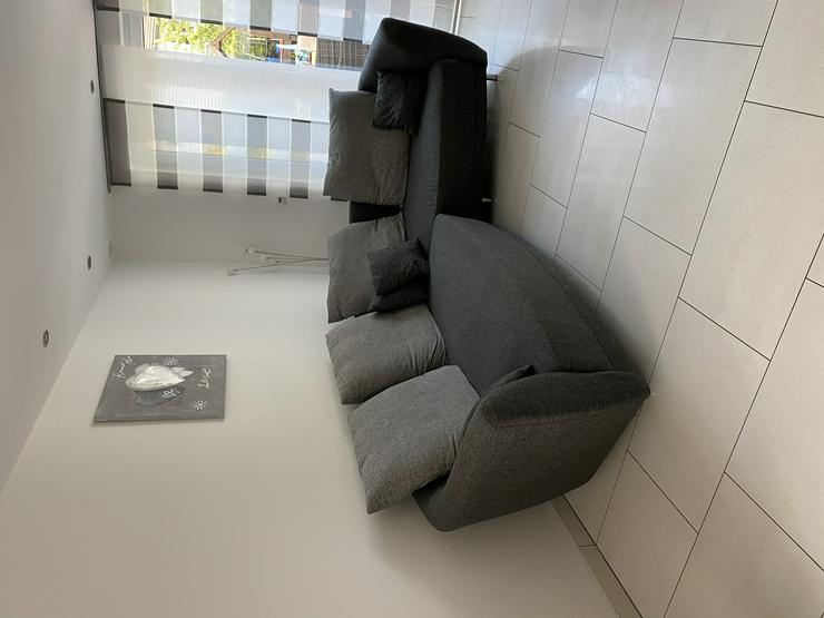 Rundecke, Couch, Sofa, Wohnlandschaft, grau, Lounge - Sofas & Sitzmöbel - Bild 4