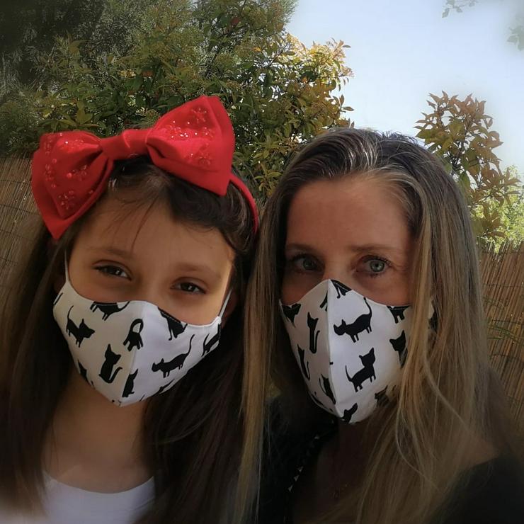 Mund Nasen Maske Communitymaske Bio Baumwolle  - Schals & Tücher - Bild 4
