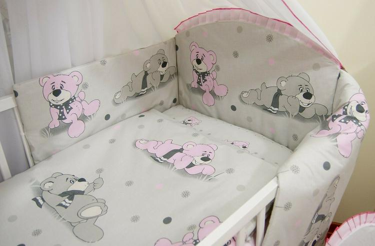 Bild 6: 3 tlg. Bettwäsche für Kinderbett Schützer Kissenbezug Bettsets Bettausstattung 