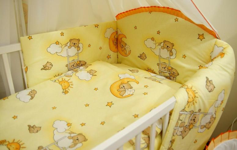 Bild 7: 3 tlg. Bettwäsche für Kinderbett Schützer Kissenbezug Bettsets Bettausstattung 