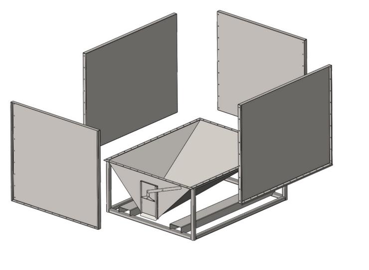 Bild 5: Getreidecontainer, Laderschaufel, Wagen