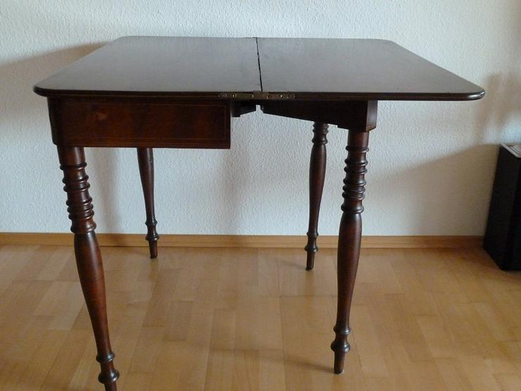 Biedermeiertisch, zusammenkllappbar antik - Tische - Bild 4
