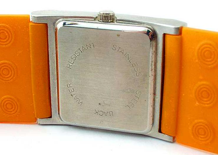 Bild 9: Damen Uhr - schöne moderne orange Farbene Damenarmband Uhr