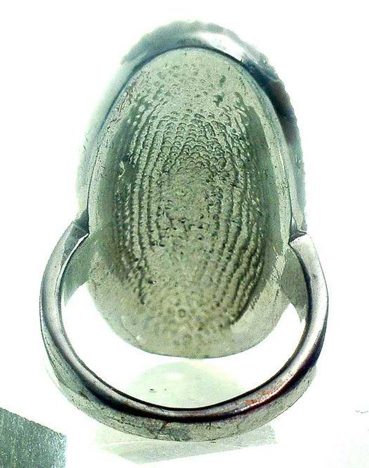 großer RING Ø 20mm Silberfarben GLITZERSTEINCHEN auffallend - Ringe - Bild 6