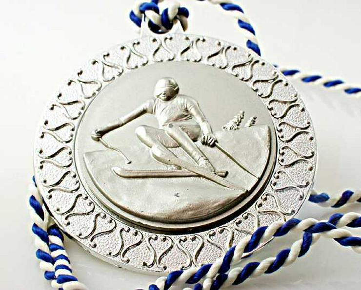 4x Sport Medaille 3x SILBER-1x GOLD Medaille Skisport+ Rad Sport - Zubehör - Bild 7