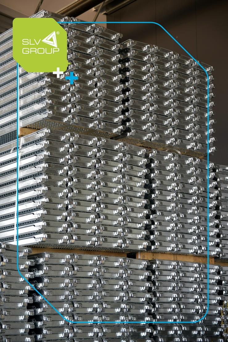 Bild 6: Neues Gerüst 500m2 typ. Baumann SLV-73 Stahl Fassadengerüst Scaffolding