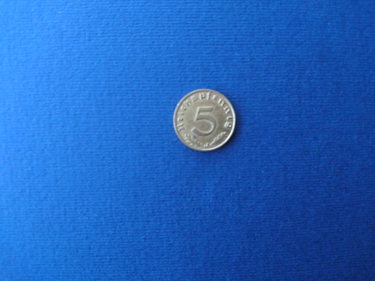 5-Pfennig-Münze von 1937 zu verkaufen. incl. Versand - Deutsche Mark - Bild 1