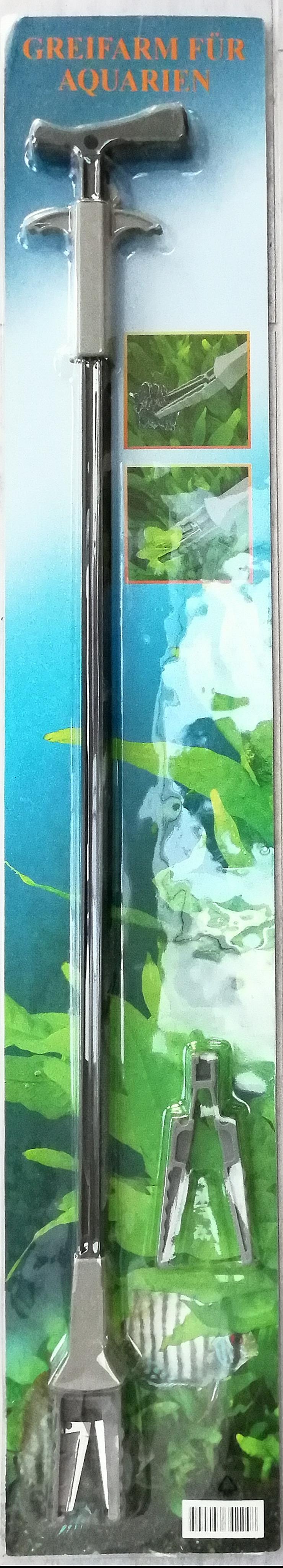 Greifer für Aquarien, 70 cm, mit Pflanzenschere, neu in OVP 