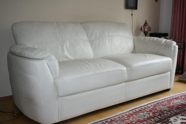 Weißes Ledersofa - Sofas & Sitzmöbel - Bild 3
