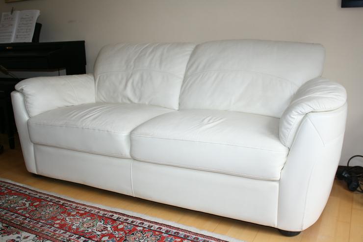 Weißes Ledersofa - Sofas & Sitzmöbel - Bild 2