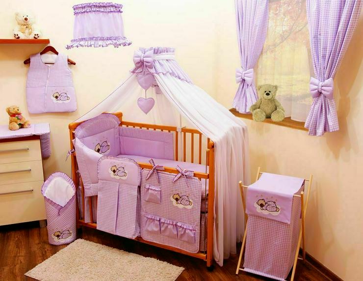 Betthimmel Breite 300cm + Stellage Babyzimmer Bettausstattung Bettset 3 Farben  - Bettwäsche, Kissen & Decken - Bild 5