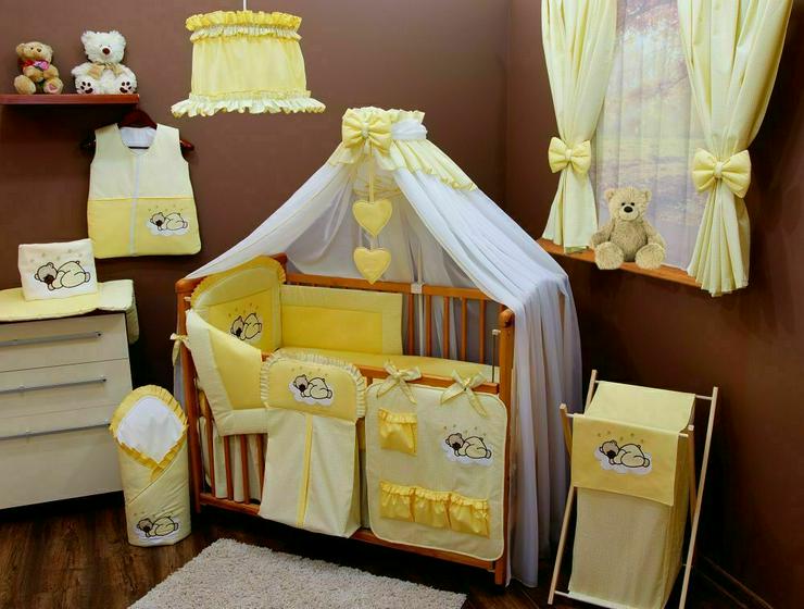 Betthimmel Breite 300cm + Stellage Babyzimmer Bettausstattung Bettset 3 Farben  - Bettwäsche, Kissen & Decken - Bild 4