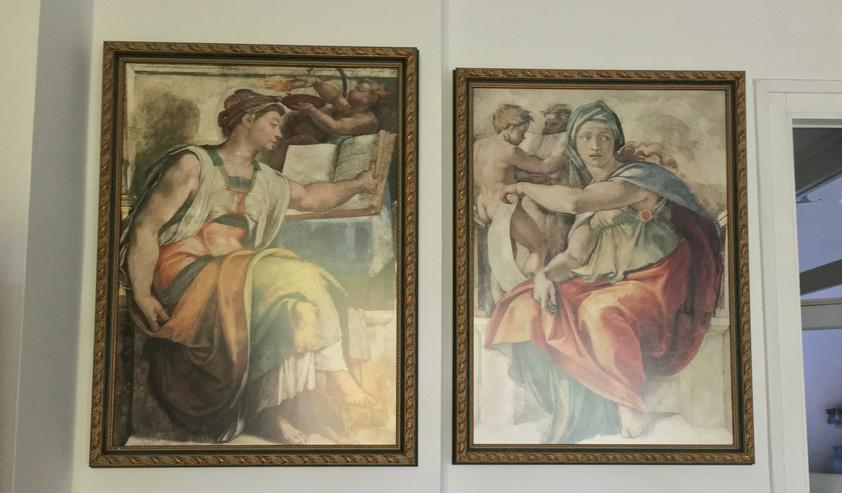 Motive Sixtinische Kapelle - Kunstdruck in Holz gerahmt 