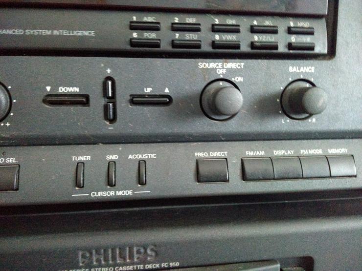 Bild 5: PHILIPS HI-FI Stereo Anlage Set bestehens aus ReceiverFR 930 - Tapedeck FC 950 - CD Player CD 940 -