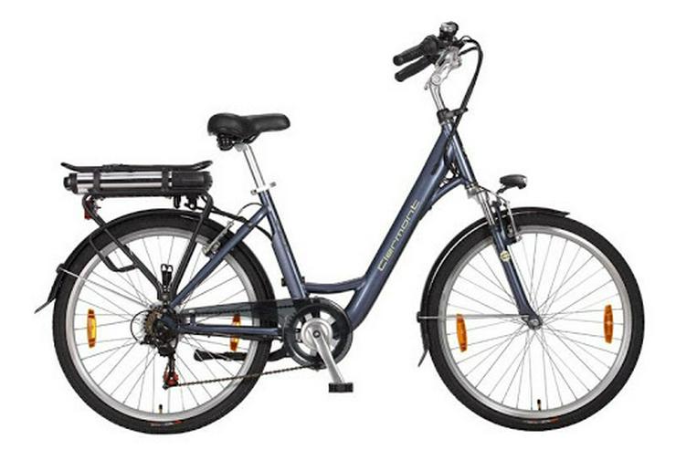 Clermont Clermont 26 Zoll 46 cm Frau 6G Felgenbremse Grau/Blau - Elektro Fahrräder (E-Bikes) - Bild 1