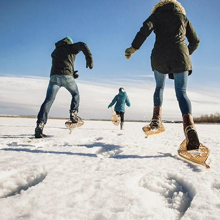 Original kanadische Schneeschuhe mit Tierdarmbespannung. - Figuren & Objekte - Bild 4