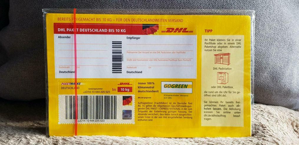 10er Set DHL Paketmarken Deutschland bis 10 kg - Weitere - Bild 1