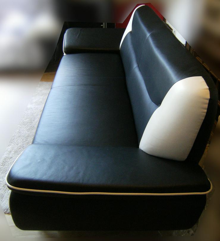 Elegante Moderne Kunstleder Couch / Sofa - Sofas & Sitzmöbel - Bild 2