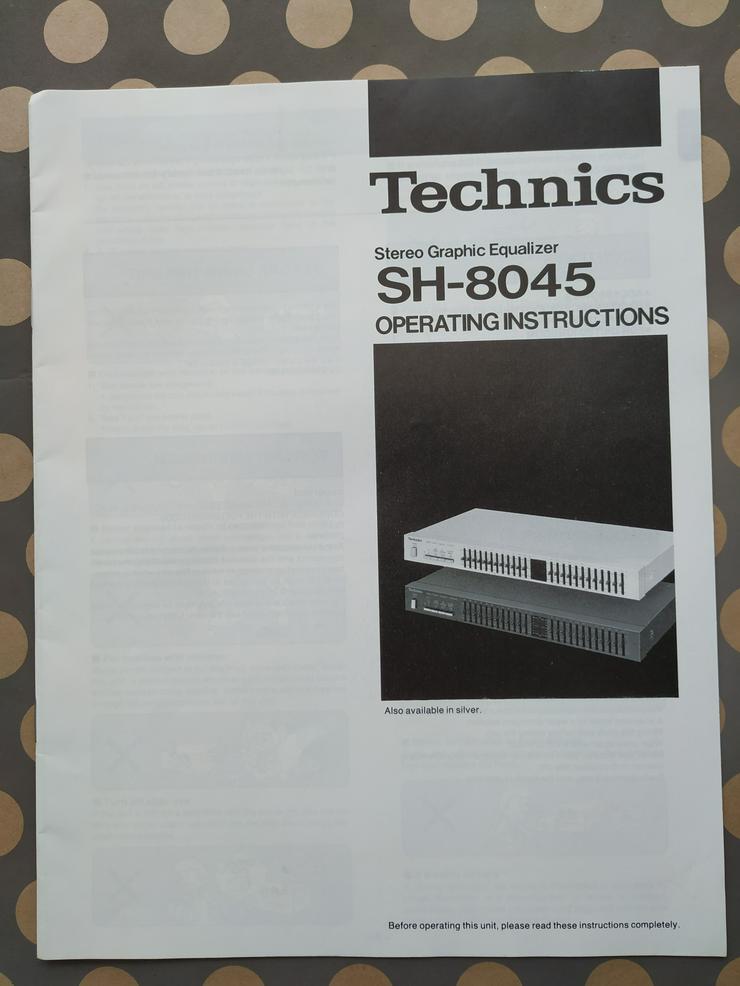 SH-8045 Technics (Operating Instructions)