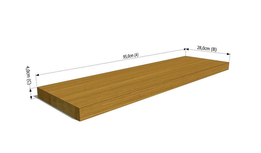 Bild 6: BUCHENHOLZ HOLZTREPPENSTUFEN MASSIVHOLZSTUFEN HOLZSTUFEN UNBEMALT 95x28x4cm