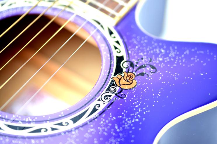 Designer Gitarre „Gypsy Rose“ 7/8, für Kinder und Jugendliche - Gitarren (akustisch) - Bild 5