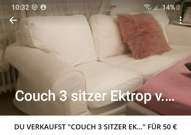 Ektorp Ikea 3 Sitzer weiss - Sofas & Sitzmöbel - Bild 1