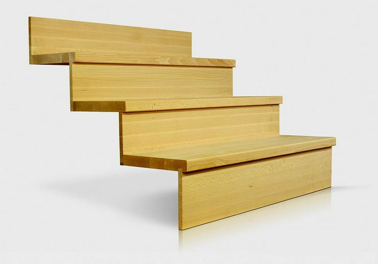 Bild 2: STUFE 95x28x4cm + SETZSTUFEN TREPPE HOLZTREPPENSTUFEN BUCHENHOLZ MASSIVHOLZSTUFE