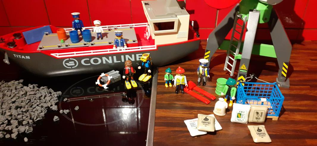 Bild 9: Playmobil Konvolut, Schiff, Kran und mehr Nr. 4472,4470 & 4474