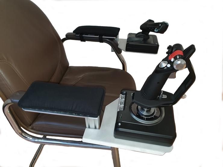 Daschwerk Joystick Chair Mount / Stuhl Halter Armlehnenhalter für Logitech G Saitek X52 / X52 Pro