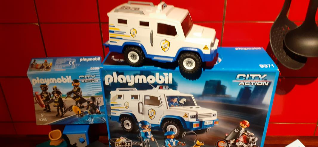 Großes Playmobil Polizei Set 9371 - 9365 - 4059 - Menschenfiguren - Bild 1