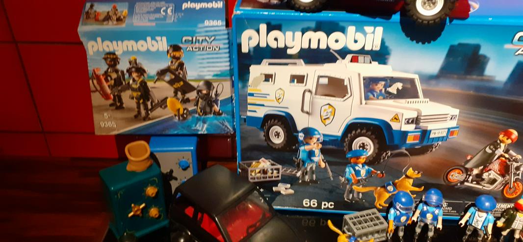 Großes Playmobil Polizei Set 9371 - 9365 - 4059 - Menschenfiguren - Bild 8