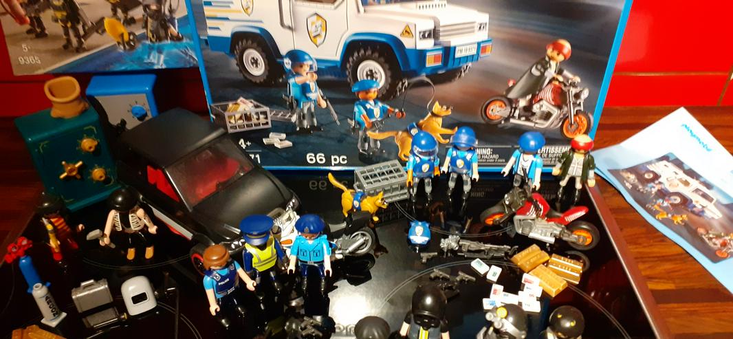 Großes Playmobil Polizei Set 9371 - 9365 - 4059 - Menschenfiguren - Bild 3