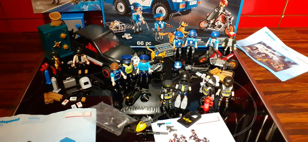 Großes Playmobil Polizei Set 9371 - 9365 - 4059 - Menschenfiguren - Bild 4