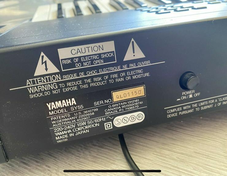Bild 5: Yamaha SY55 1980er Vintage Synthesizer / Sequenzer / Keyboard