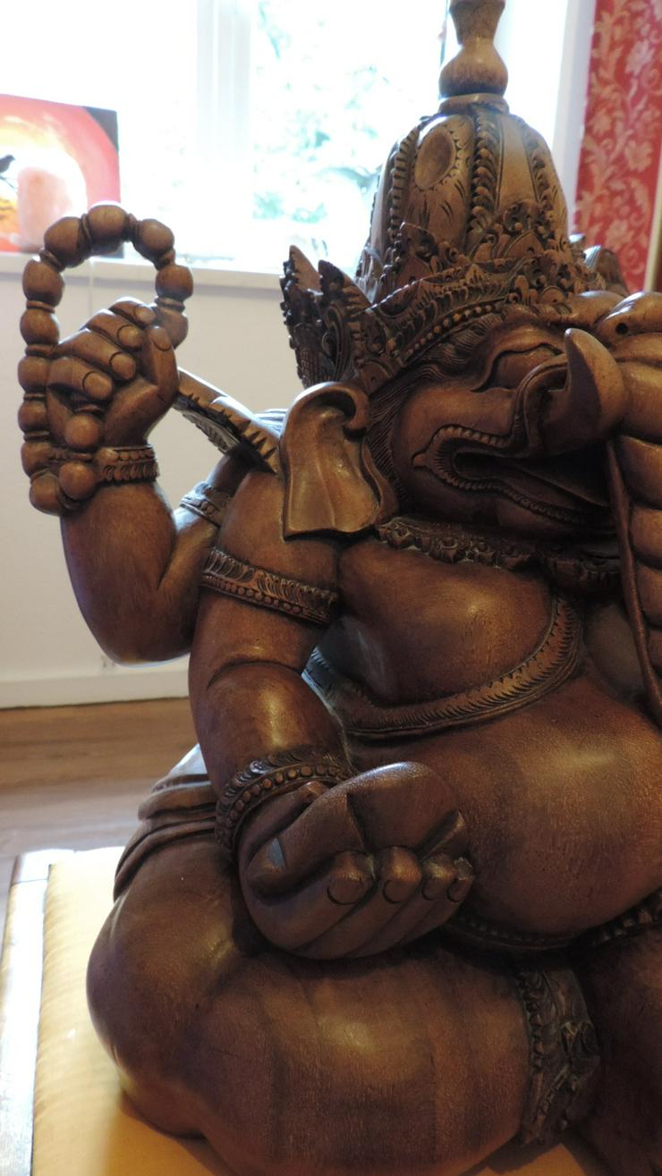 Bild 3: Wunderschöner Ganesha aus Teakholz