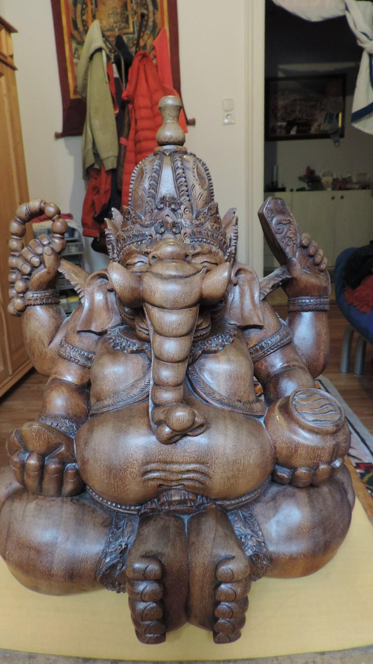 Bild 2: Wunderschöner Ganesha aus Teakholz