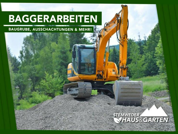 Baggerarbeiten, Erdbau, Tiefbau, Baugrube, Ausschachtung - Sonstige Dienstleistungen - Bild 1