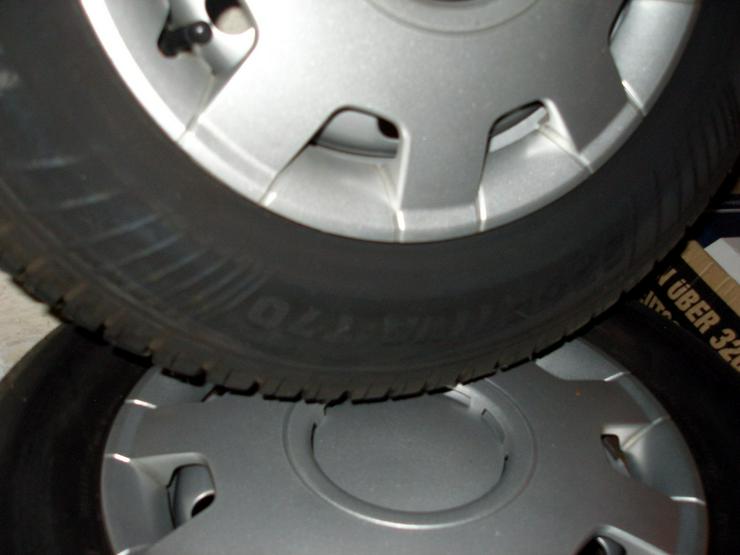 Bild 4: Vier Reifen auf 4-Loch Stahlfelgen 175/70 R13 Profil 5-6mm u.a. für Honda Civic (Bj.1997); wenig gelaufen.