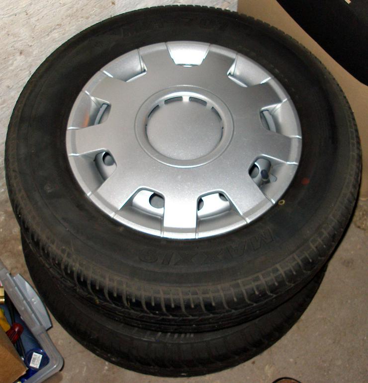 Vier Reifen auf 4-Loch Stahlfelgen 175/70 R13 Profil 5-6mm u.a. für Honda Civic (Bj.1997); wenig gelaufen. - Winter Kompletträder - Bild 5