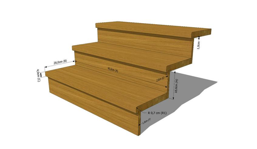 STUFE 95x28x4cm + SETZSTUFEN HOLZTREPPENSTUFEN HOLZSTUFEN MASSIVHOLZ BUCHENHOLZ  - Weitere - Bild 4