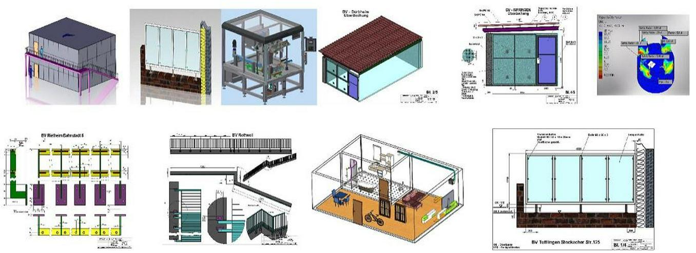 Bild 14: CAD mechanische Konstruktionen, Schwerpunkt Entwicklung, Maschinenbau, Werkzeugmaschinen, Automatisierung, Automotive, Mechatronik und Elektrotechnik. 