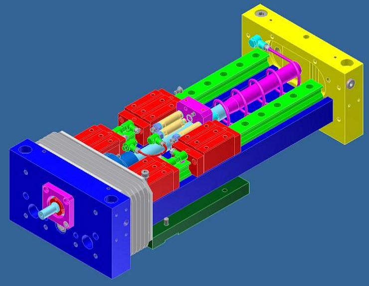 Bild 16: CAD mechanische Konstruktionen, Schwerpunkt Entwicklung, Maschinenbau, Werkzeugmaschinen, Automatisierung, Automotive, Mechatronik und Elektrotechnik. 