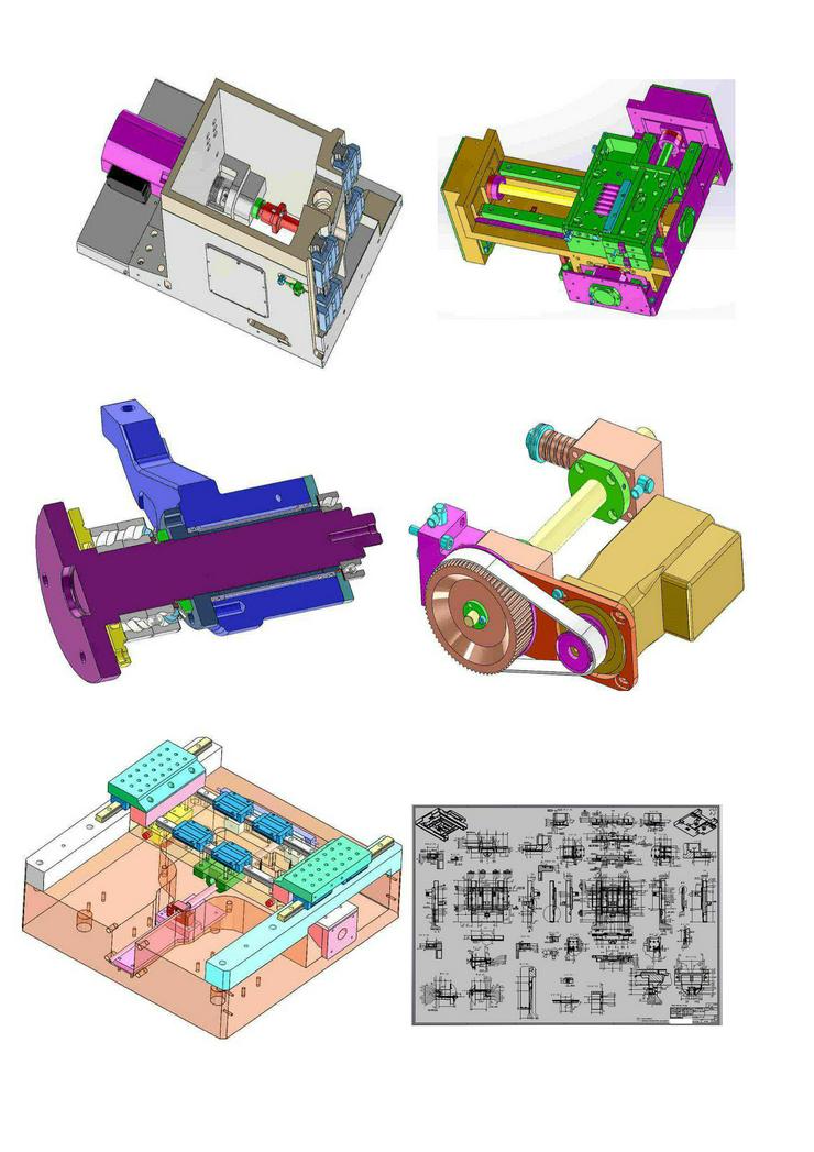 Bild 15: CAD mechanische Konstruktionen, Schwerpunkt Entwicklung, Maschinenbau, Werkzeugmaschinen, Automatisierung, Automotive, Mechatronik und Elektrotechnik. 
